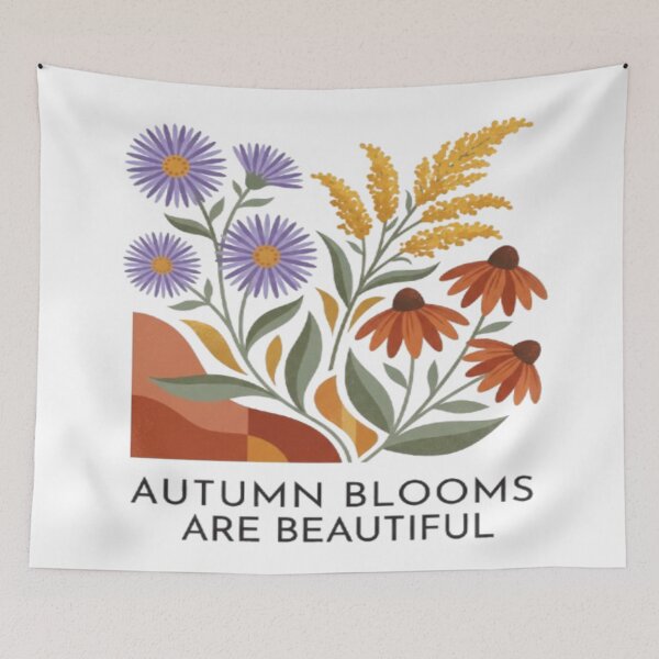 Item preview, Autumn Blooms Are Beautiful – Fall Flowers Art designed and sold by Cristhian Almanza.