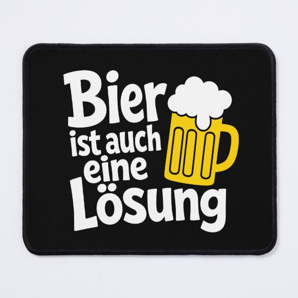 Item preview, Bier ist auch eine Lösung - Lustiger Spruch designed and sold by Rhafourde.