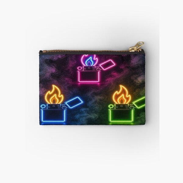 Item preview, Neon Lighters Glowing Flame - Synthwave Cyberpunk Aesthetic designed and sold by Breezes-of-Ida.
