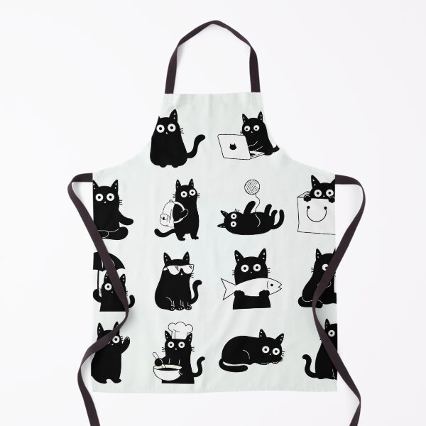 Item preview, Cute Black Cats Vector Illustration – Sweet Adorable Kitten Artwork for Cat Lovers designed and sold by DibujandoPorfa.