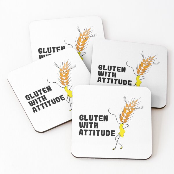 Item preview, Gluten With Attitude | Funny Wheat Character designed and sold by Creatory.studio.
