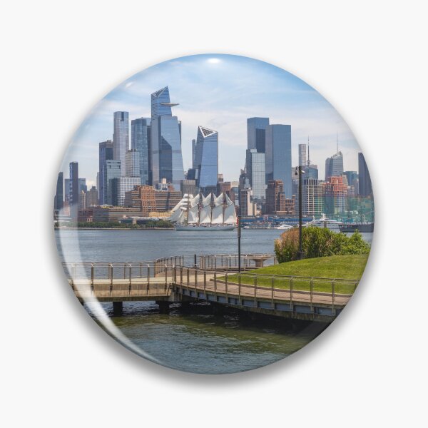 Item preview, New York City Skyline - Sailboat On The Hudson River designed and sold by DGMaxShop.