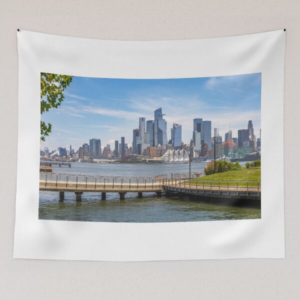 Item preview, New York City Skyline - Sailboat On The Hudson River designed and sold by DGMaxShop.