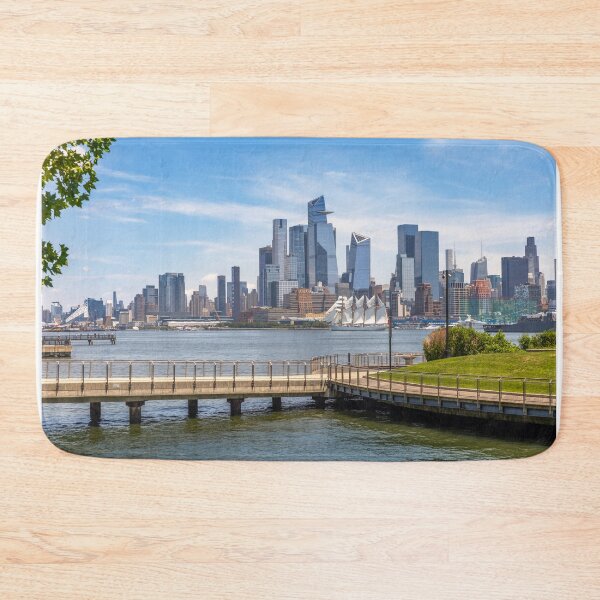 Item preview, New York City Skyline - Sailboat On The Hudson River designed and sold by DGMaxShop.