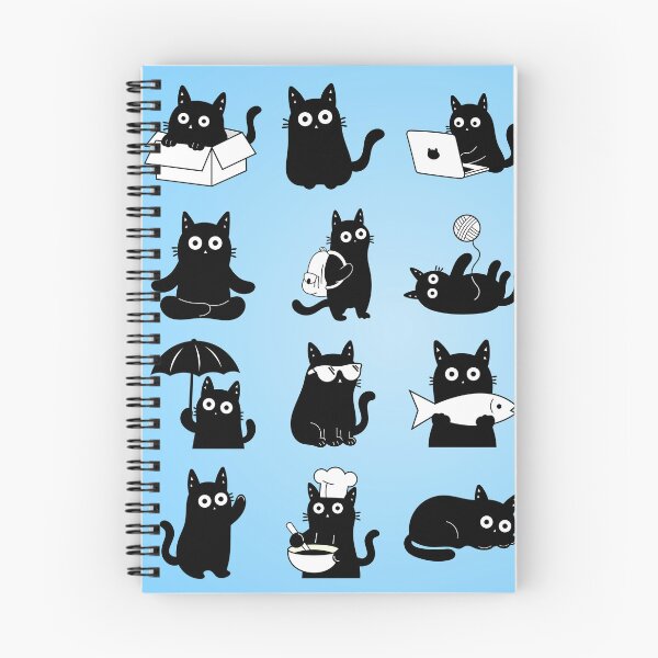 Item preview, Cute Black Kitten Vector Art – Adorable Cartoon Cat Illustration for Animal Lovers designed and sold by DibujandoPorfa.