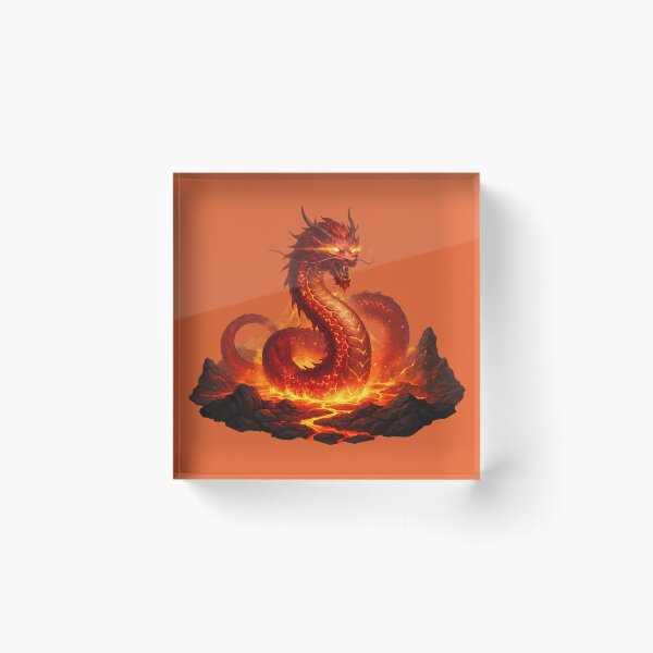 Item preview, Fiery Dragon Lava Flame Fantasy Artwork designed and sold by Ammeluk.