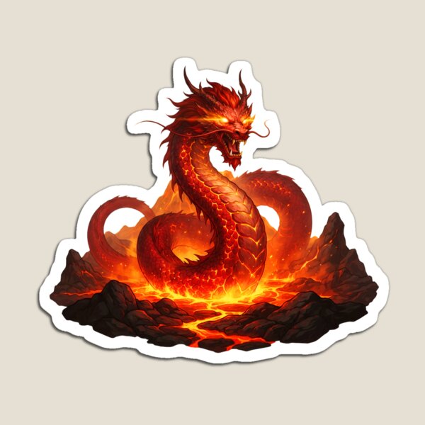 Item preview, Fiery Dragon Lava Flame Fantasy Artwork designed and sold by Ammeluk.