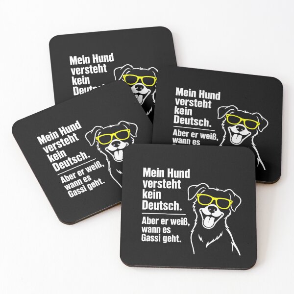 Item preview, Mein Hund versteht kein Deutsch - Lustiger Gassi Spruch designed and sold by Rhafourde.