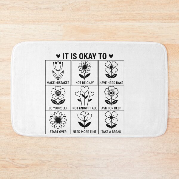 Item preview, Positive Affirmations Mental Health Matters Boho Flowers designed and sold by w66aboo.