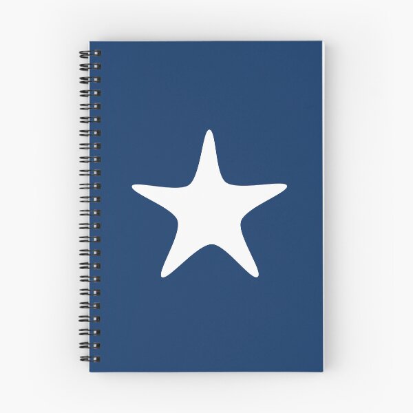 Item preview, White Starfish Navy Blue Coastal Design designed and sold by GemsAnatomy.