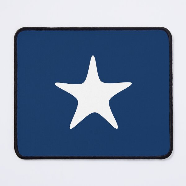 Item preview, White Starfish Navy Blue Coastal Design designed and sold by GemsAnatomy.