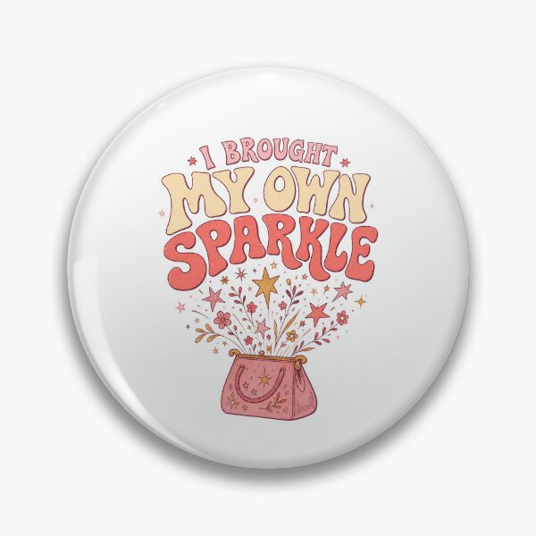 Item preview, Vintage 60s Women Graphic Tee - I Brought My Own Sparkle designed and sold by ice-apparel.