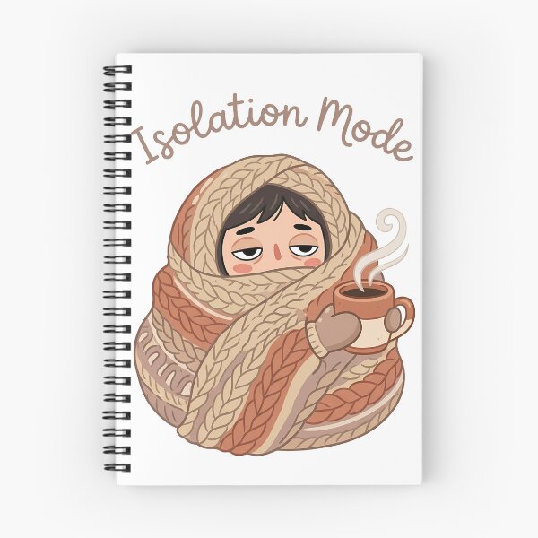 Item preview, solation Mode Introvert Blanket Burrito Coffee Lover Mental Health designed and sold by WorldShop17.