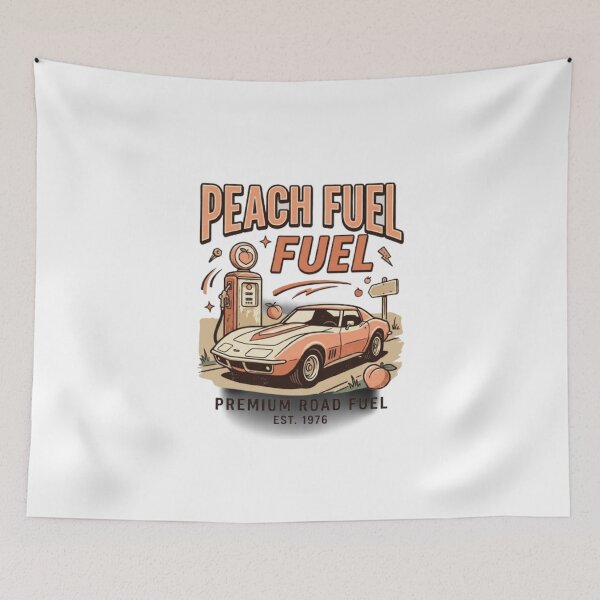 Item preview, Peach Fuel-peachy-peaches-car lovers-just peachy-classic car-1976-pink designed and sold by heroes-one.