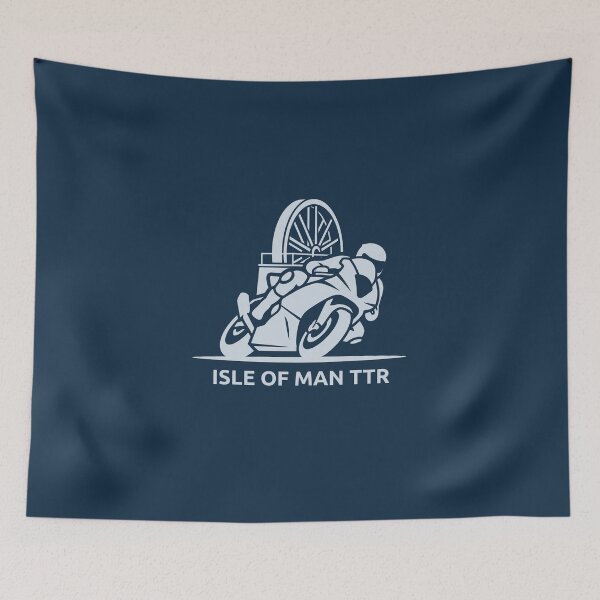 Item preview, Isle of Man TT Laxey Wheel Vintage Superbike Racing Emblem designed and sold by KiwiRider.