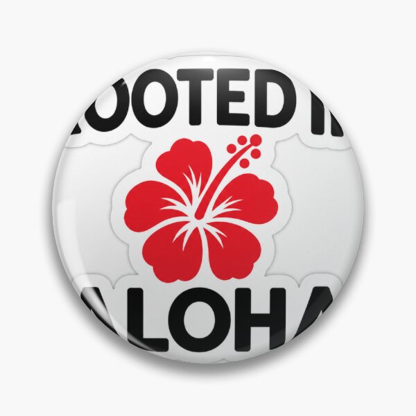 Item preview, Rooted in Aloha Minimal Hibiscus Quote designed and sold by folfol.
