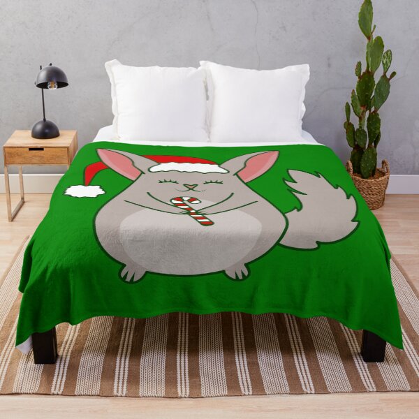 Item preview,  christmas Chinchilla santa claus candy cane designed and sold by Gossip Rag.