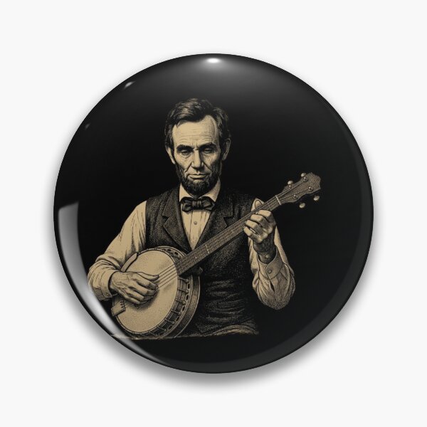 Item preview, Abraham Lincoln Playing Banjo designed and sold by w66aboo.