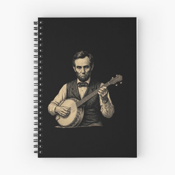 Item preview, Abraham Lincoln Playing Banjo designed and sold by w66aboo.