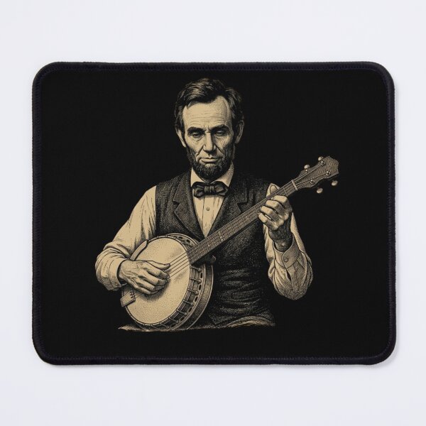 Item preview, Abraham Lincoln Playing Banjo designed and sold by w66aboo.