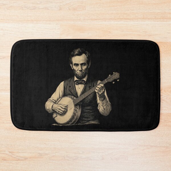Item preview, Abraham Lincoln Playing Banjo designed and sold by w66aboo.