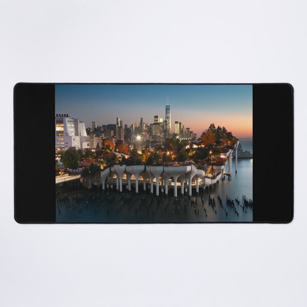 Item preview, New York City Skyline - Manhattan Little Island Night Art designed and sold by DGMaxShop.