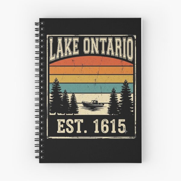 Item preview, Lake Ontario Canada Proud Retro Sunset Great Lakes Cottage Life Camping Fishing Boating Buy Canadian Support Local Ontario Gift designed and sold by 519xdesign.