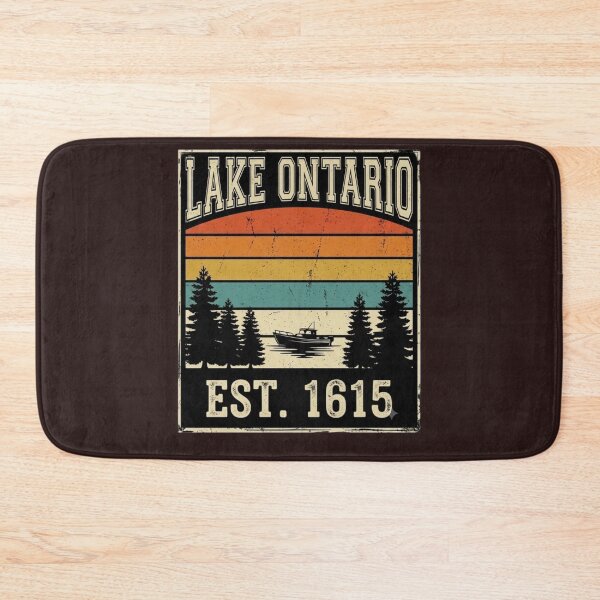 Item preview, Lake Ontario Canada Proud Retro Sunset Great Lakes Cottage Life Camping Fishing Boating Buy Canadian Support Local Ontario Gift designed and sold by 519xdesign.