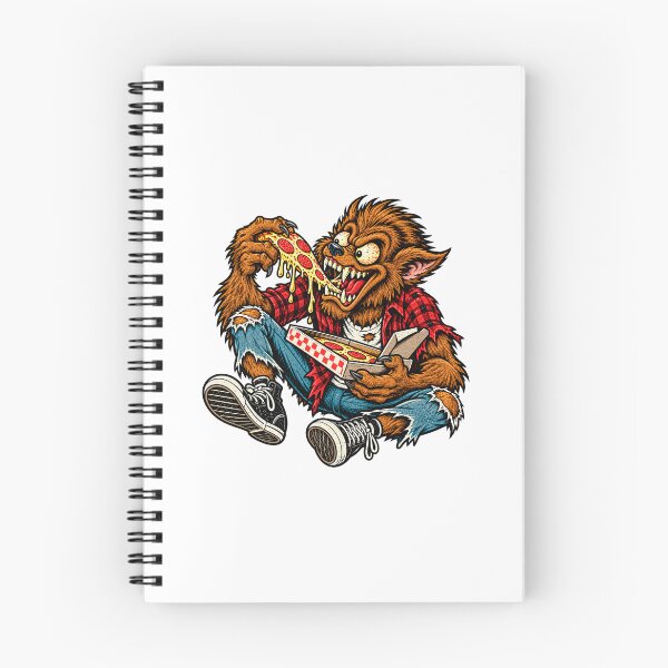 Item preview, Pizza Werewolf Vintage Monster Sticker designed and sold by SurfShop Design.