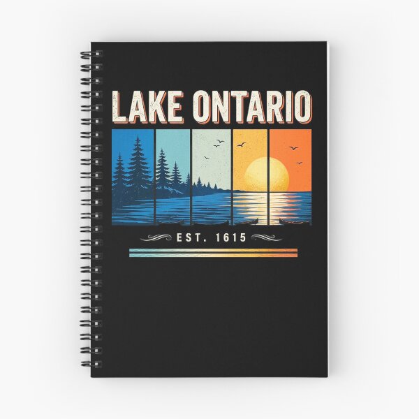Item preview, Lake Ontario Canada Proud Retro Sunset Great Lakes Cottage Life Camping Fishing Boating Buy Canadian Support Local Ontario Gift designed and sold by 519xdesign.