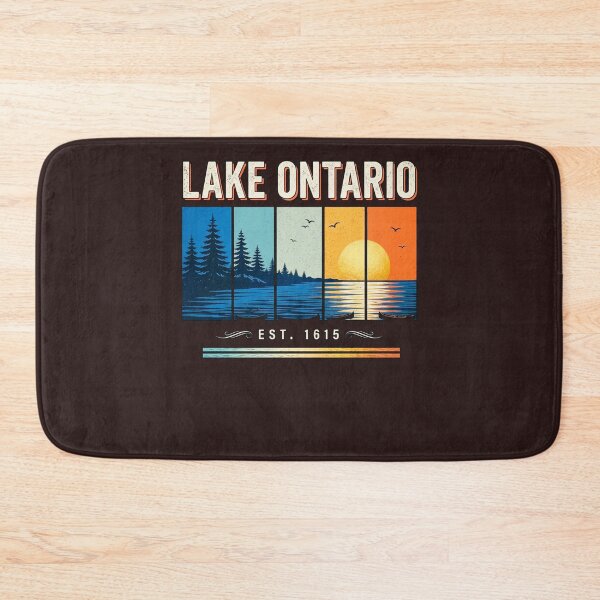 Item preview, Lake Ontario Canada Proud Retro Sunset Great Lakes Cottage Life Camping Fishing Boating Buy Canadian Support Local Ontario Gift designed and sold by 519xdesign.