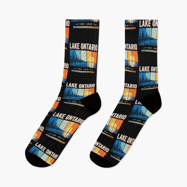 Item preview, Lake Ontario Canada Proud Retro Sunset Great Lakes Cottage Life Camping Fishing Boating Buy Canadian Support Local Ontario Gift designed and sold by 519xdesign.