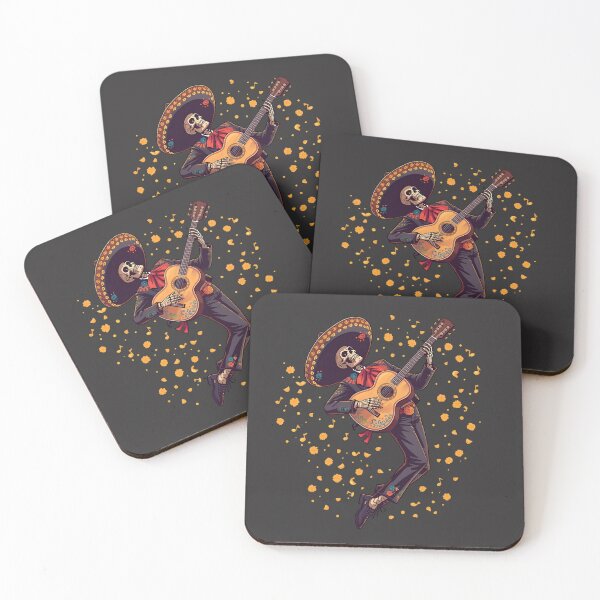 Item preview, Día de Muertos Mariachi Skeleton Playing Guitar | Energetic Calavera Musician designed and sold by VibranPalette.