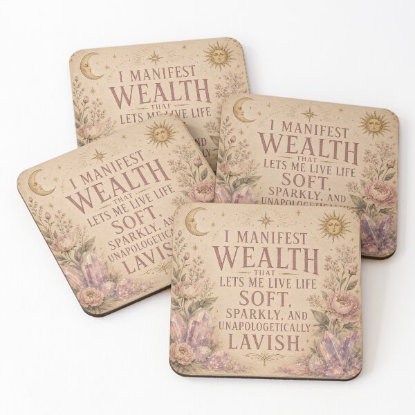 Item preview,  Manifest Wealth Soft Lavish Life designed and sold by Sandy Beach Decor.