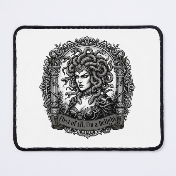 Item preview, Retro Vintage Sarcastic Medusa First Of All I Am A Delight  designed and sold by w66aboo.