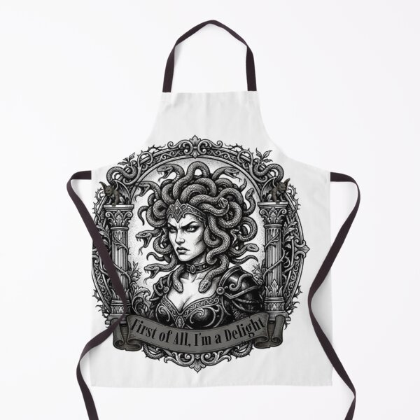 Item preview, Retro Vintage Sarcastic Medusa First Of All I Am A Delight  designed and sold by w66aboo.