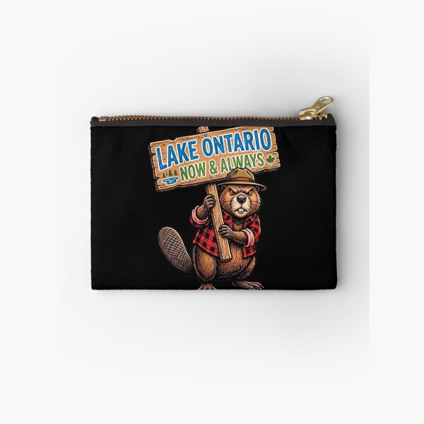 Item preview, Funny Beaver - Lake Ontario Canada Proud Retro Sunset Great Lakes Cottage Life Camping Fishing Boating Buy Canadian Support Local Ontario Gift designed and sold by 519xdesign.