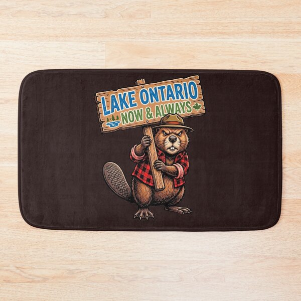 Item preview, Funny Beaver - Lake Ontario Canada Proud Retro Sunset Great Lakes Cottage Life Camping Fishing Boating Buy Canadian Support Local Ontario Gift designed and sold by 519xdesign.