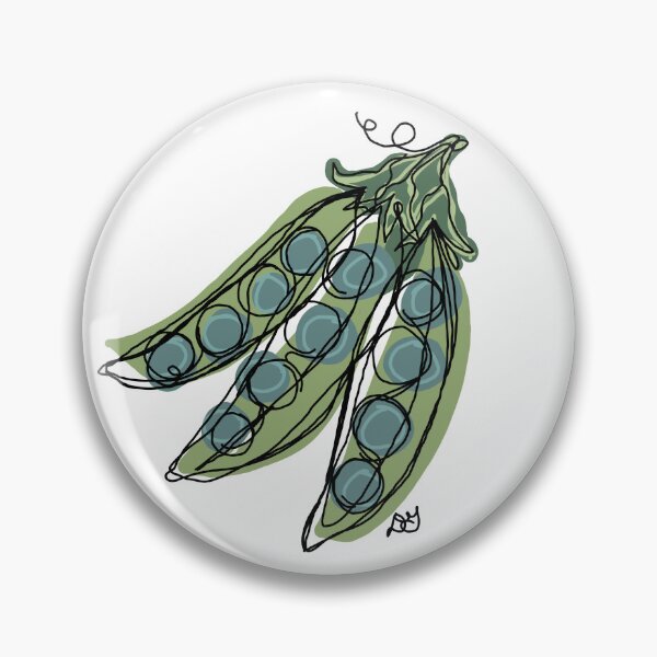 Item preview, Peas in a Pod Line Art Illustration designed and sold by Evil B Creative.