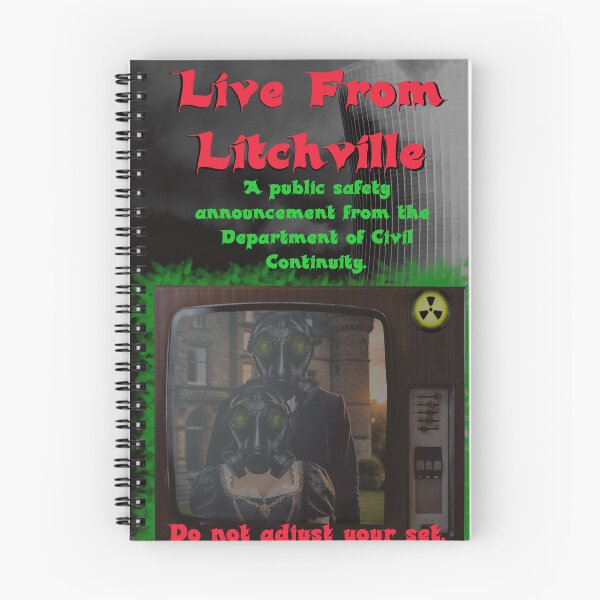 Item preview, Live From Litchville Analog Horror TV Broadcast Poster Design designed and sold by LordMooby.