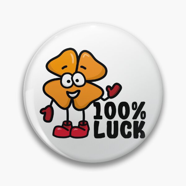 Item preview, 100% Luck | Funny Lucky Clover Character designed and sold by Creatory.studio.