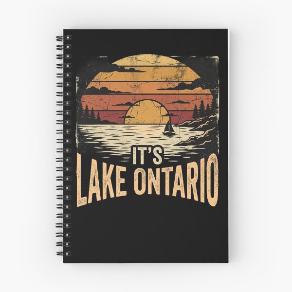 Item preview, It's Lake Ontario Canada Proud Retro Sunset Great Lakes Cottage Life Camping Fishing Boating Buy Canadian Support Local Ontario Gift designed and sold by 519xdesign.