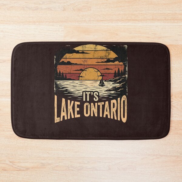 Item preview, It's Lake Ontario Canada Proud Retro Sunset Great Lakes Cottage Life Camping Fishing Boating Buy Canadian Support Local Ontario Gift designed and sold by 519xdesign.
