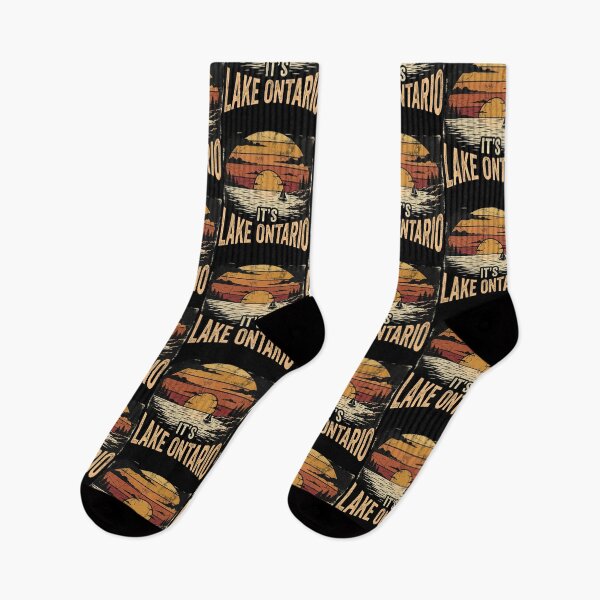 Item preview, It's Lake Ontario Canada Proud Retro Sunset Great Lakes Cottage Life Camping Fishing Boating Buy Canadian Support Local Ontario Gift designed and sold by 519xdesign.