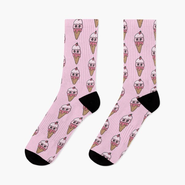 Artikelvorschau, Cute Pink Kawaii Strawbrry Ice Cream entworfen und verkauft von Em0Zombie.