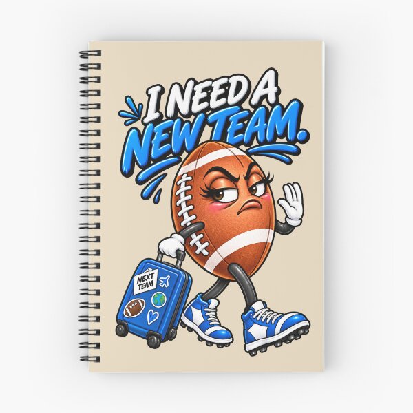 Item preview, I Need a New Team – Funny Football designed and sold by HO•Designs.