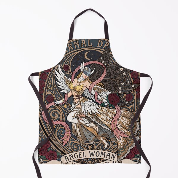 Item preview, Angel Woman Holy Light – Art Nouveau Fantasy Angel Rose designed and sold by CuteKats.