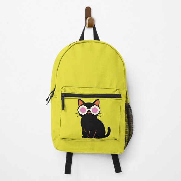 Item preview, Cute Black Cat with Flower Sunglasses – Kawaii Retro Kitty designed and sold by WildArtIT.