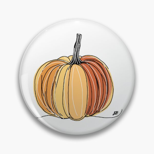 Item preview, The Pumpkin Line Art Illustration designed and sold by Evil B Creative.