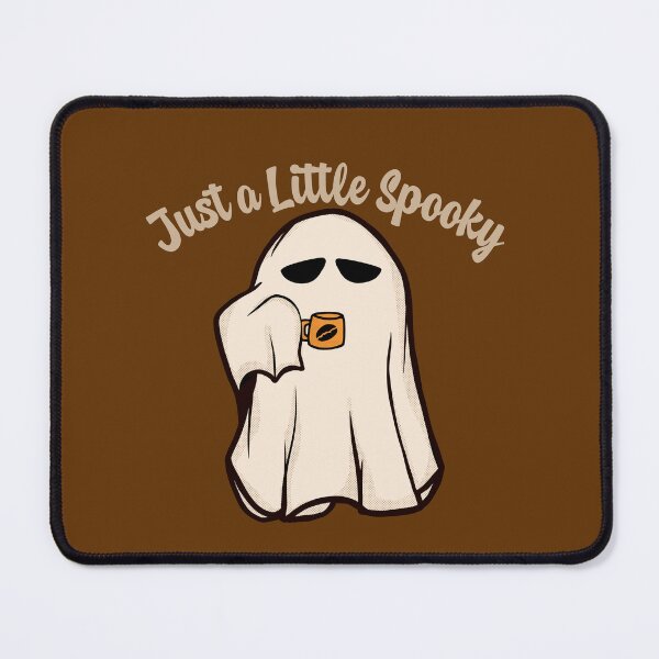 Item preview, Just a Little Spooky Cute Ghost Drinking Coffee designed and sold by EchoPrint Co..